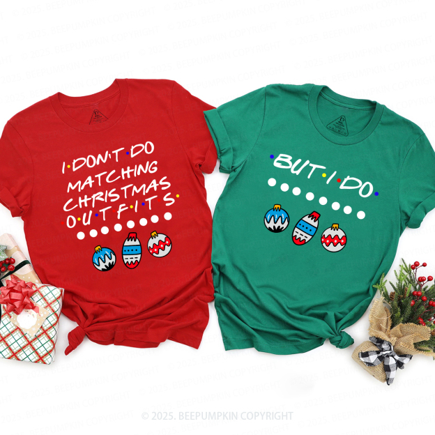 Personalized Holiday Harmony Christmas Family Matching T-Shirts Beepumpkin