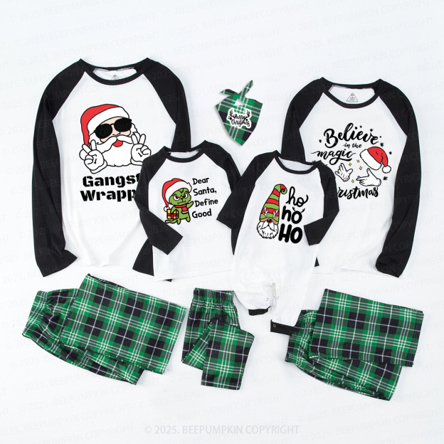Personalized Joyful Holiday Christmas Family Matching Pajamas