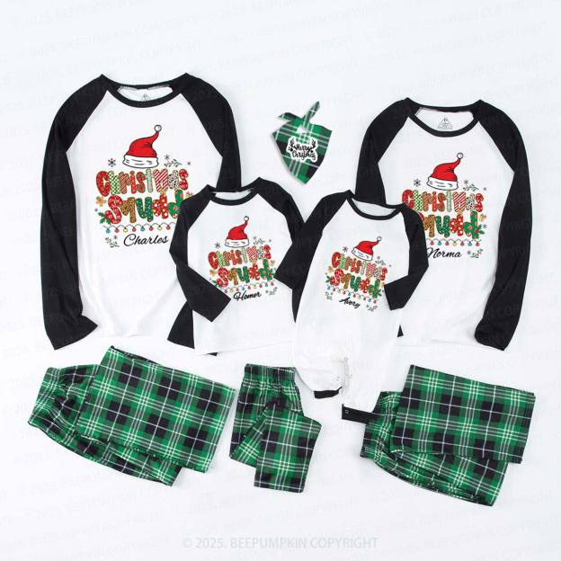 Personalized Christmas Squad Name Family Matching Pajamas
