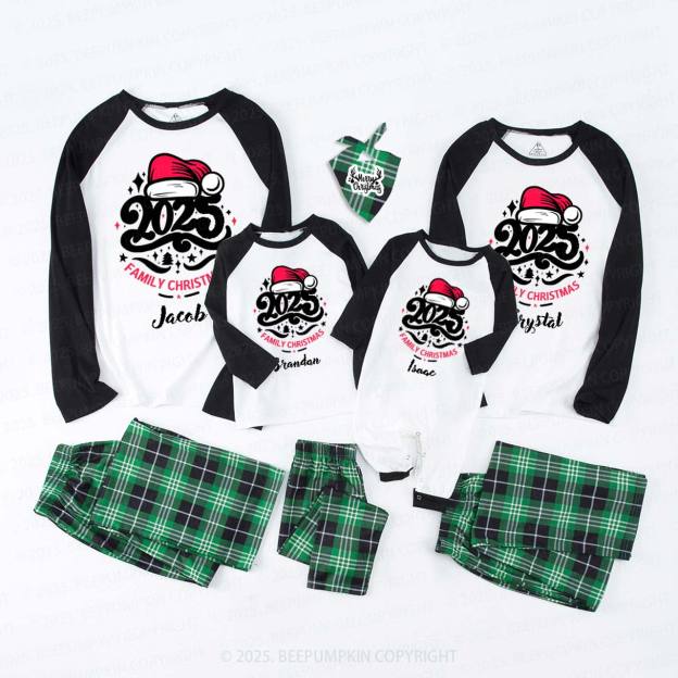Personalized 2025 Name Christmas Family Matching Pajama Set Beepumpkin