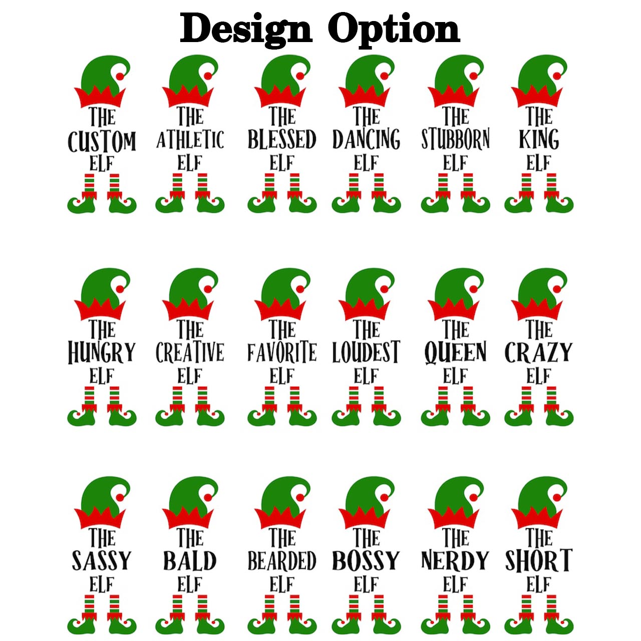 Personalized Christmas The Elf Family Matching Pajamas