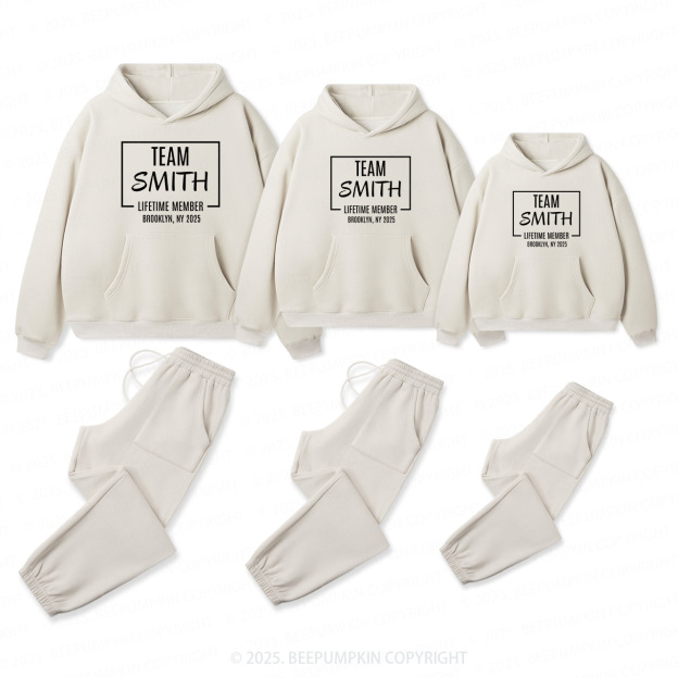 Personalized Team Family Matching Hoodie Set