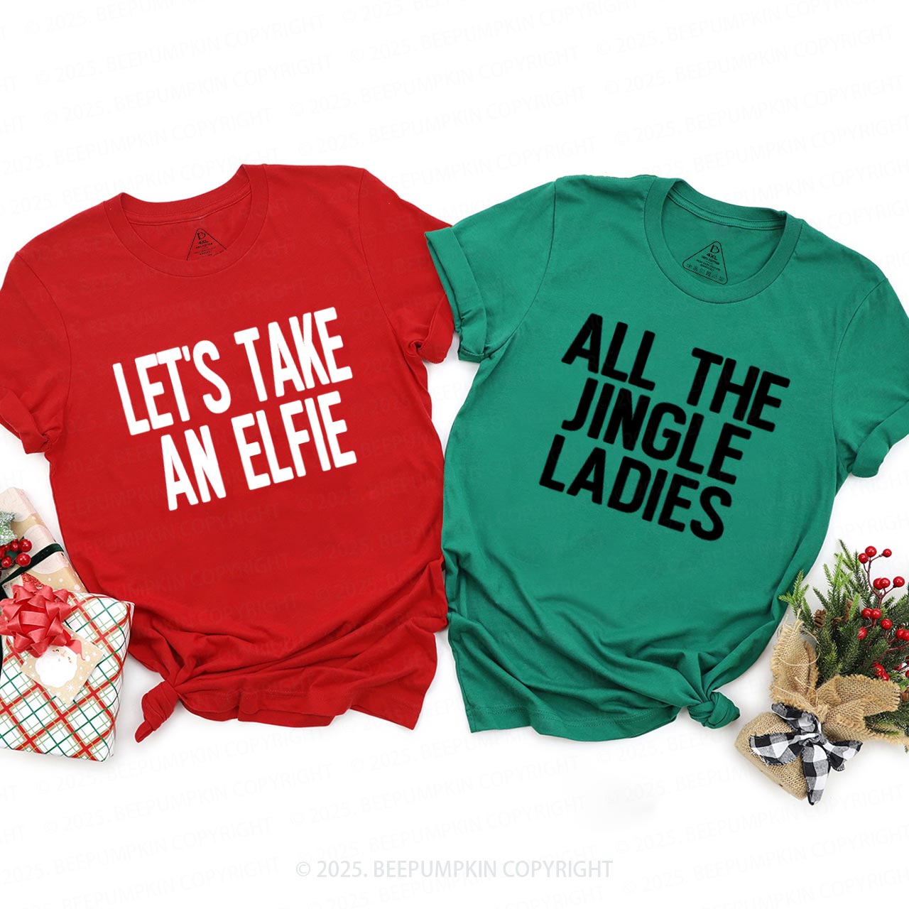Personalized 24 Christmas Quotes Family Matching T-Shirts Beepumpkin