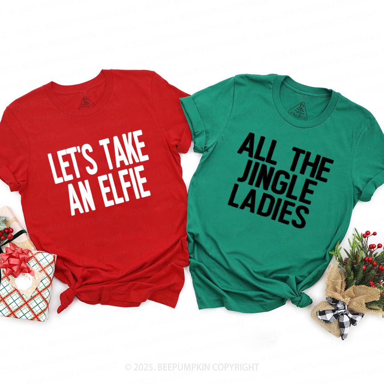 Personalized 24 Christmas Quotes Family Matching T-Shirts Beepumpkin