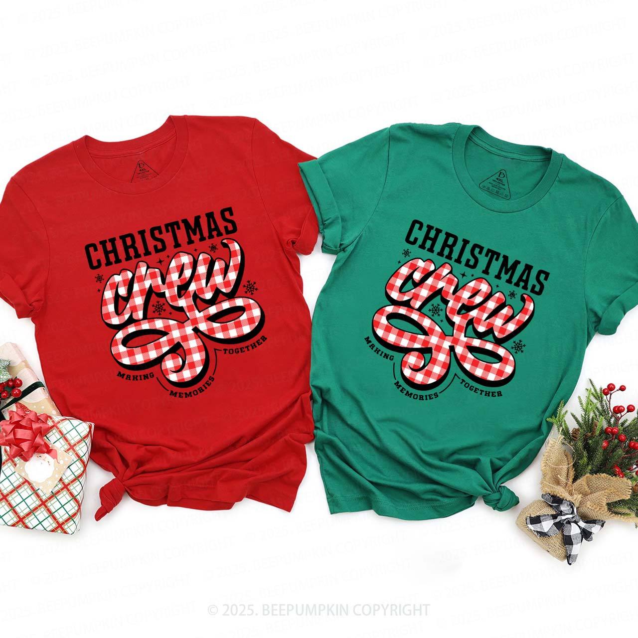 Christmas Crew Family Matching T-Shirts Beepumpkin