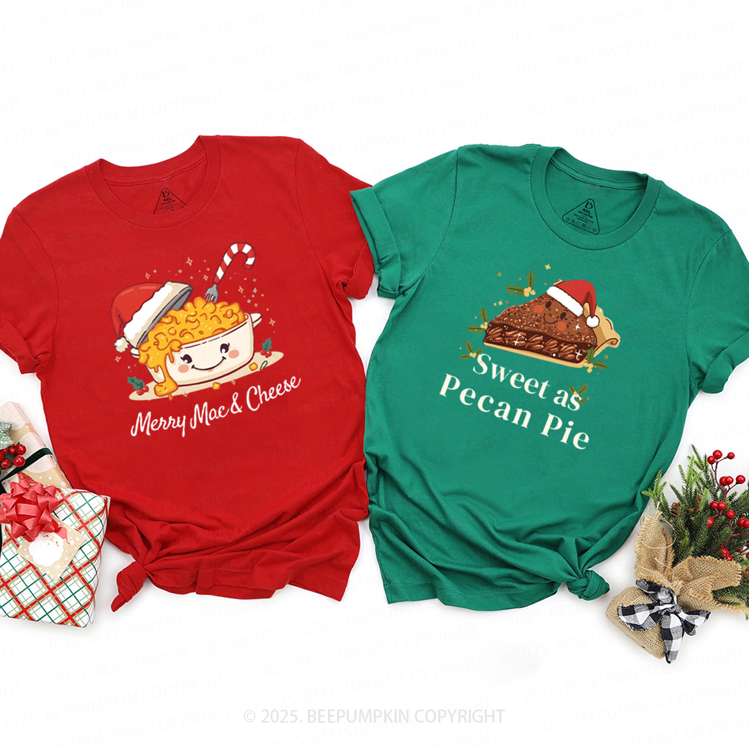 Personalized Christmas Dinner Crew Family Matching T-Shirts Beepumpkin