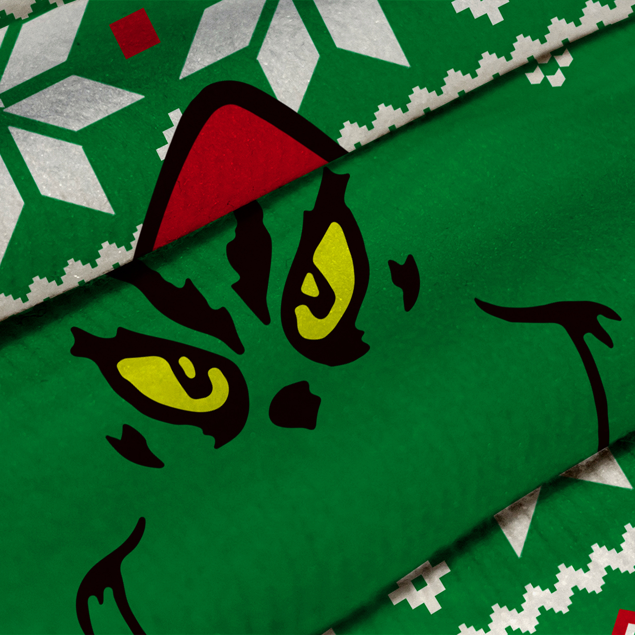 Grumpy Green Christmas Family Matching Knit Sweatshirt