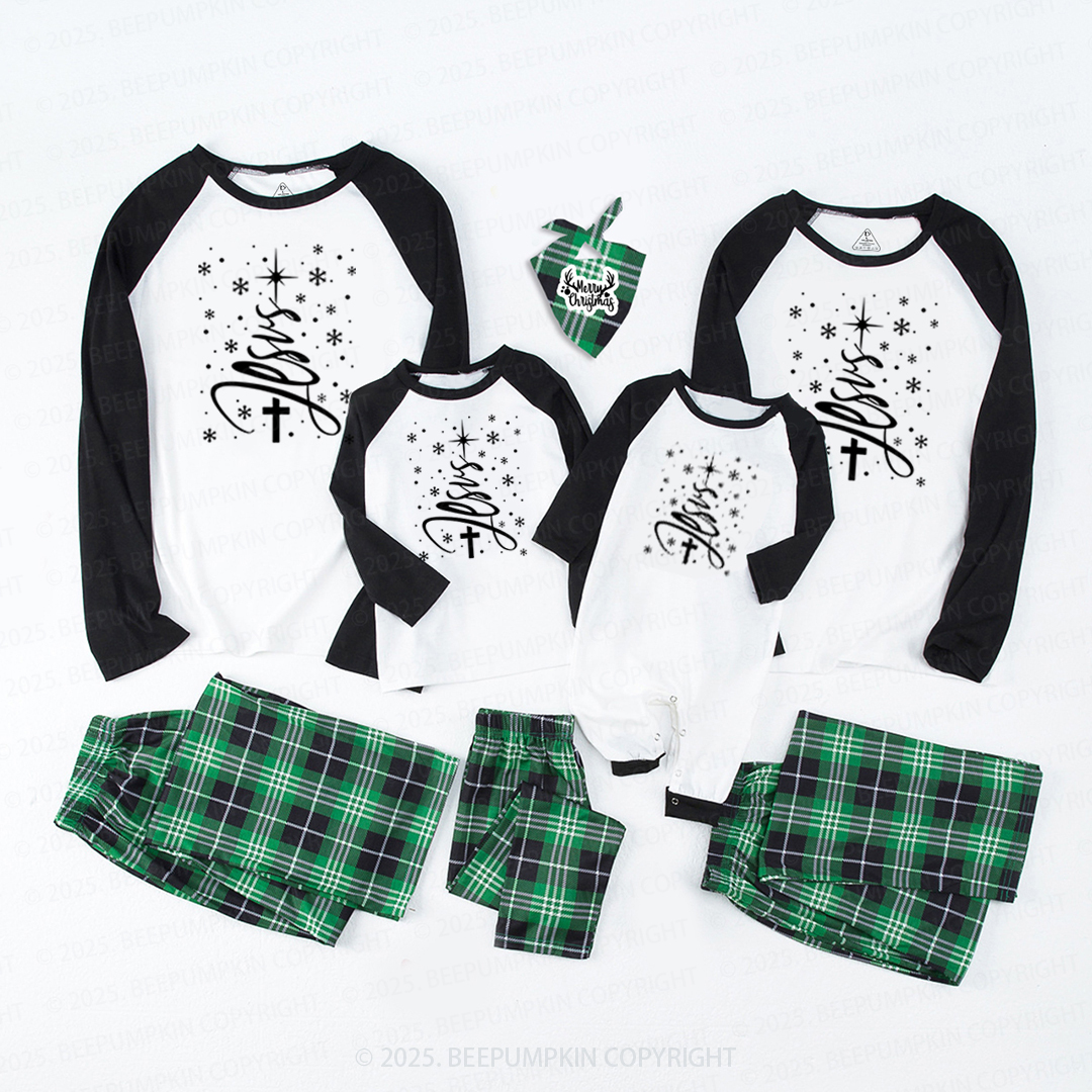 Jesus Christmas Tree Family Matching Pajamas