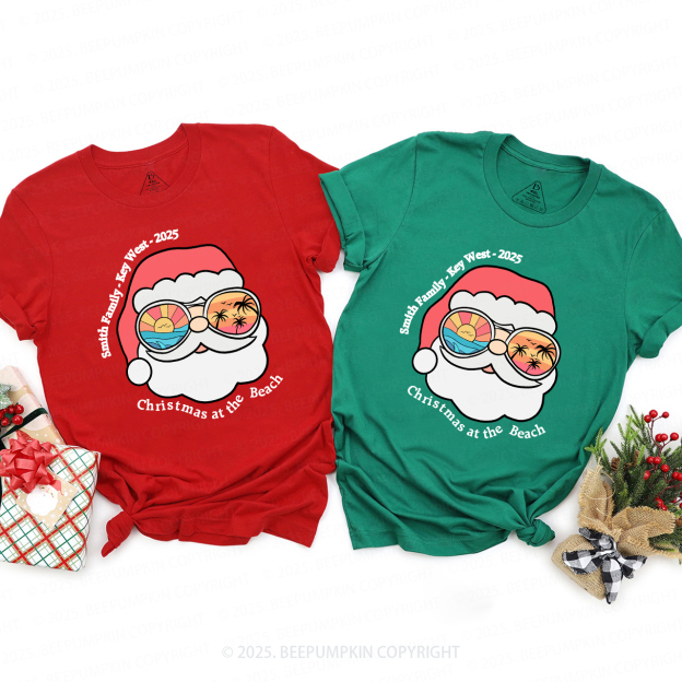 Personalized Christmas Vacation Family Trip Family Matching T-Shirts