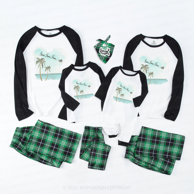 Christmas Palm Tree Family Matching Pajamas