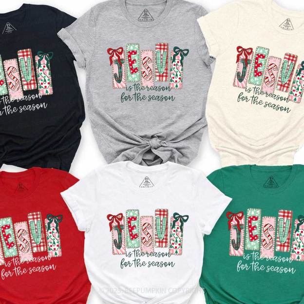 Jesus Is The Reason For The Season Family Matching T-Shirts Beepumpkin