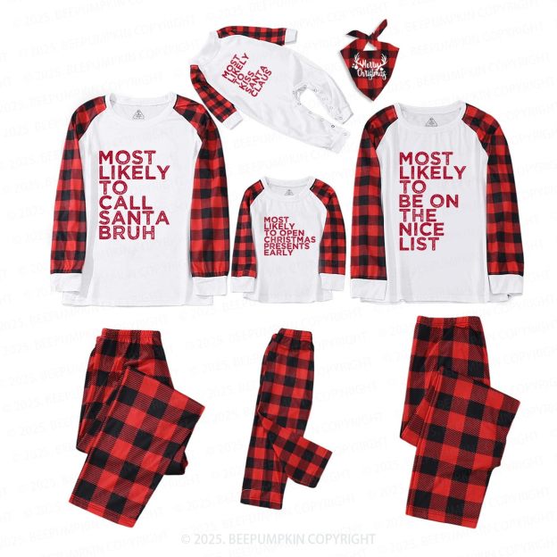 Personalized 25 Most Likely Family Matching Pajamas
