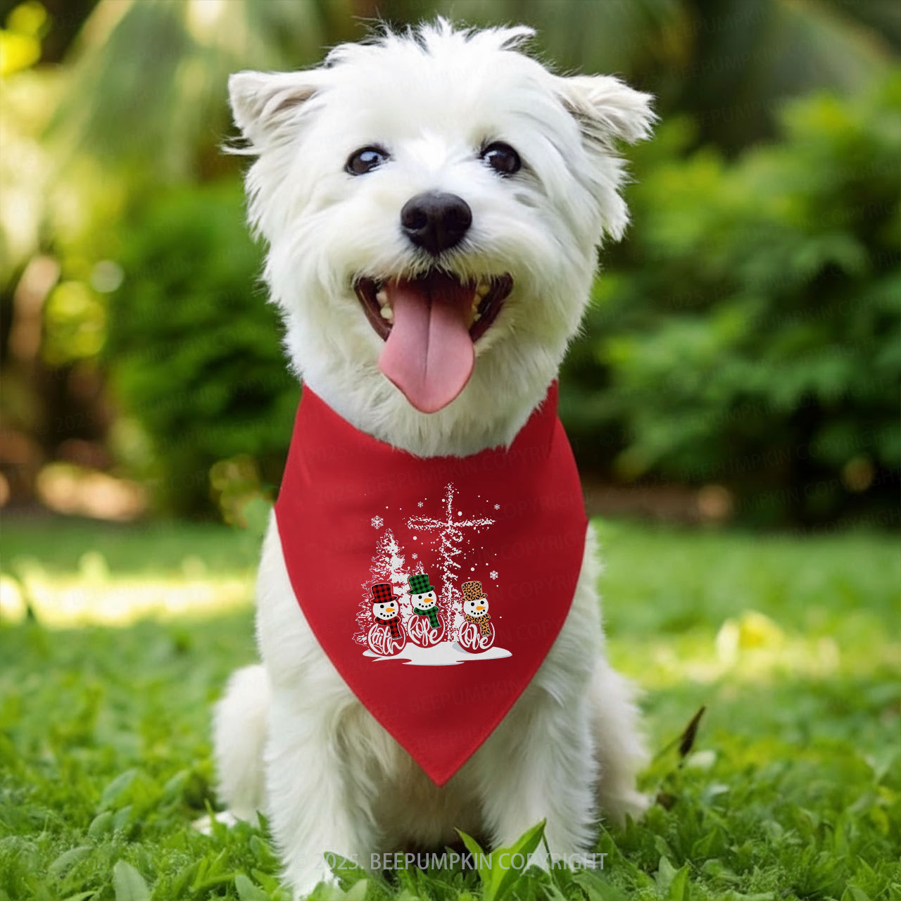 Faith Hope Love Snowmen Christmas Family Matching T-Shirts Beepumpkin