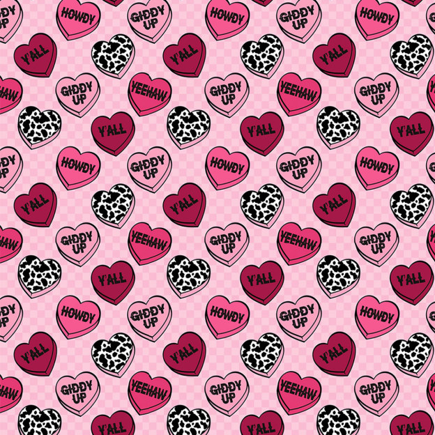 [Copy]Smiling Hearts Red All-Over Print Mom&Me Cuffed Pajama Sets