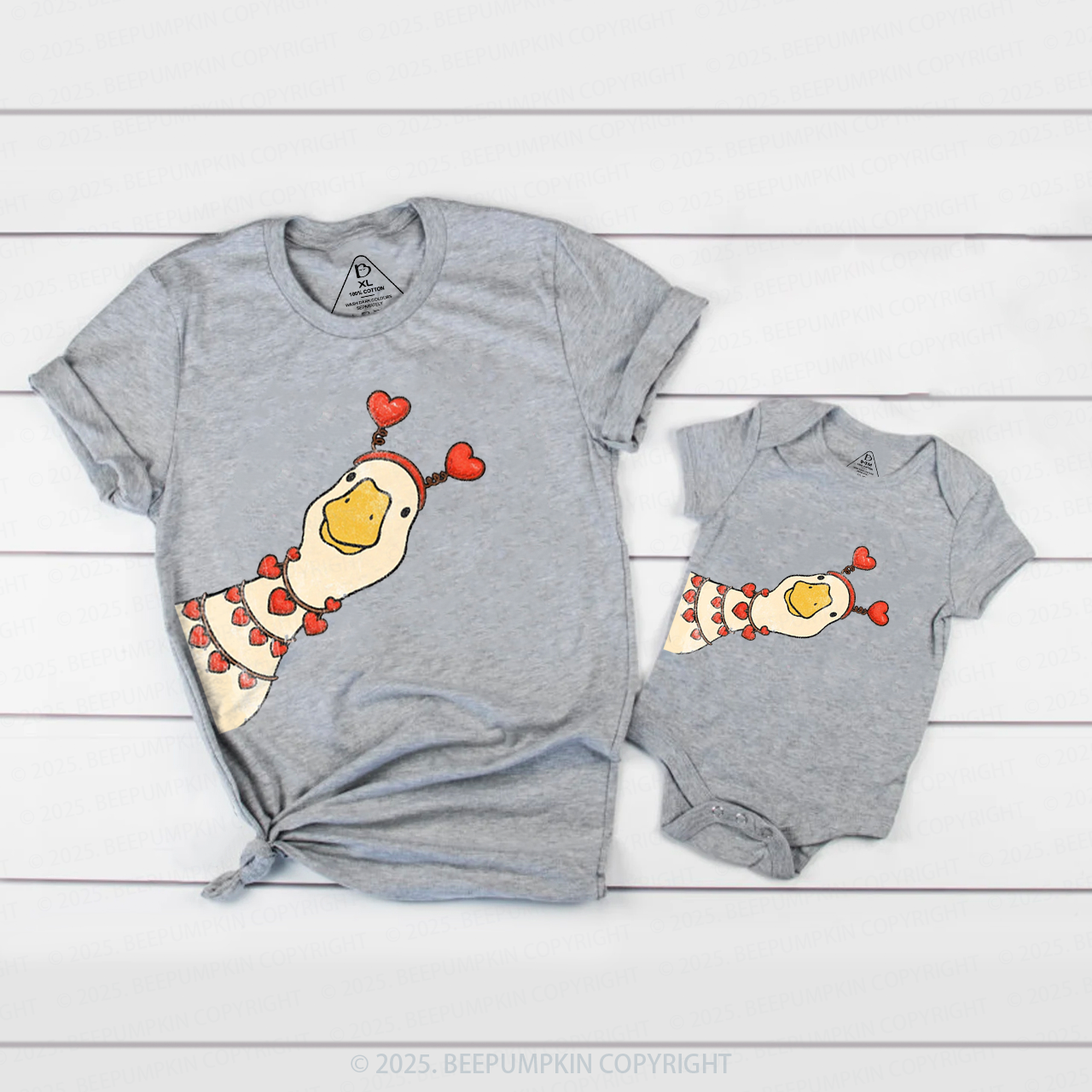 Valentine Goose Family Shirt