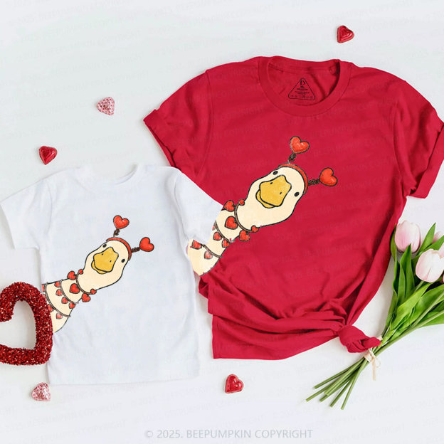 Valentine Goose Family Shirt