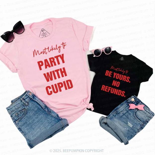 Personalized Most Likely To 20 Valentine's Day Family Shirt