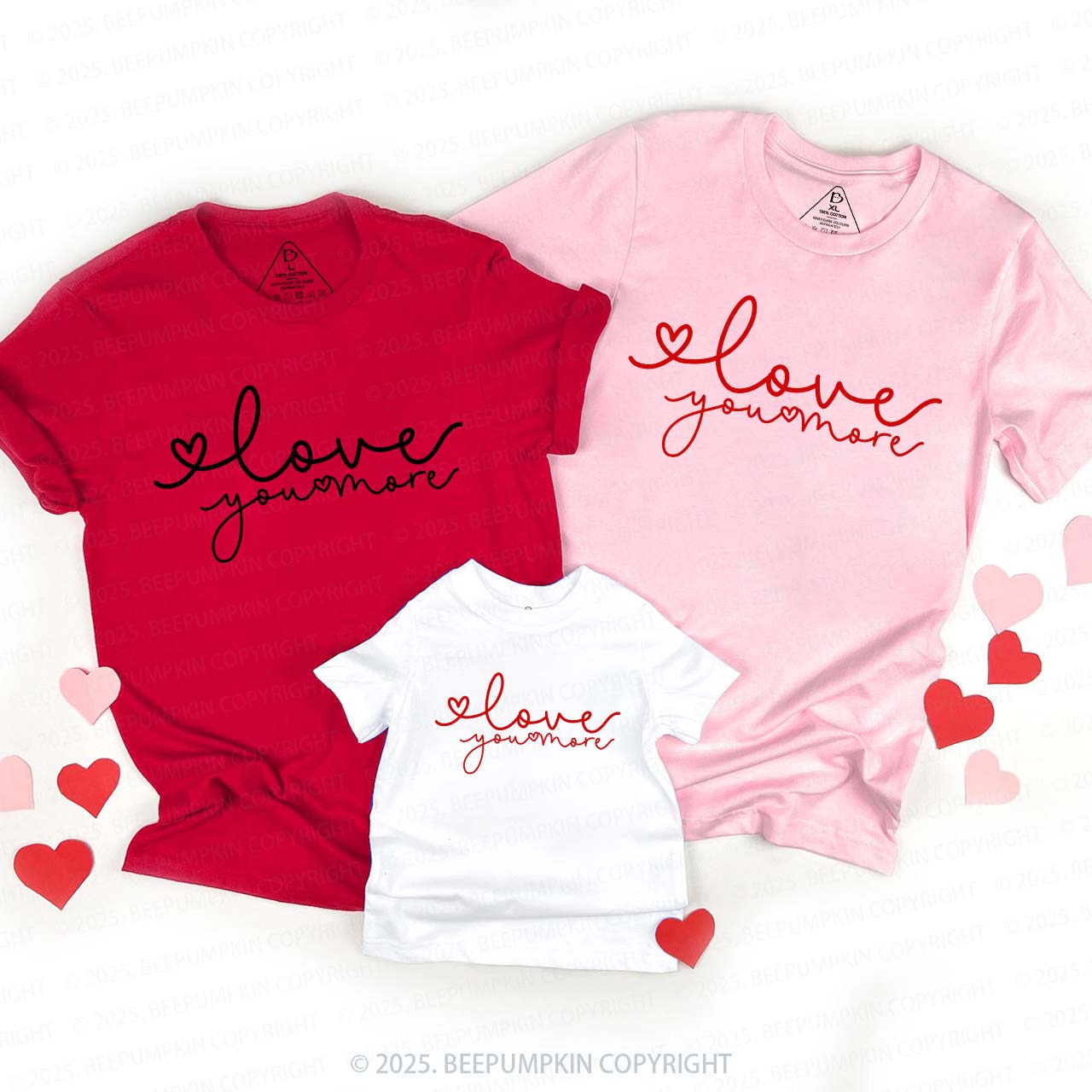 Love You More Valentines Family Shirt