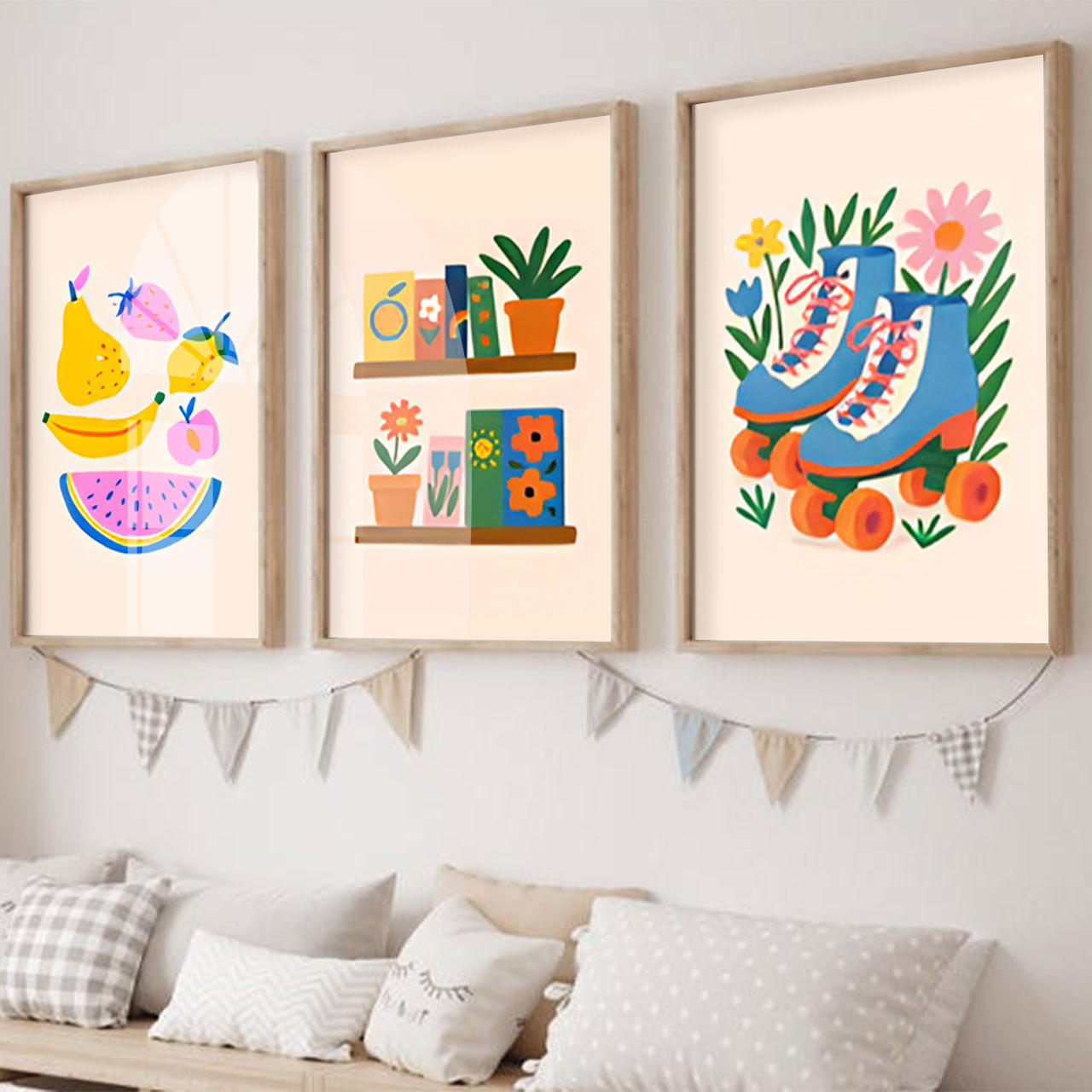 Modern Kid's Room Digital Nursery Wall Art