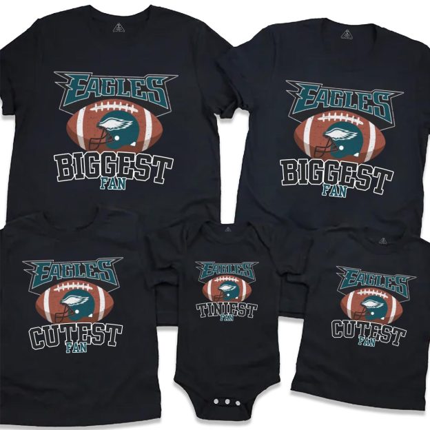 Personalized Football Biggest Fan Family Matching Tees Beepumpkin
