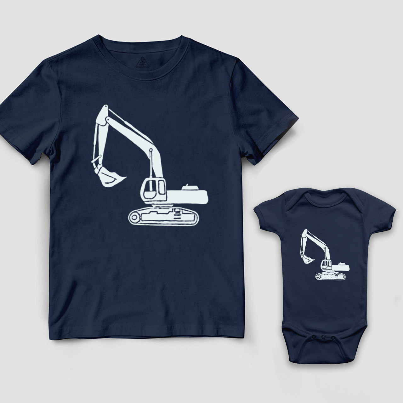 Excavator Du Dad&Me Matching Shirts