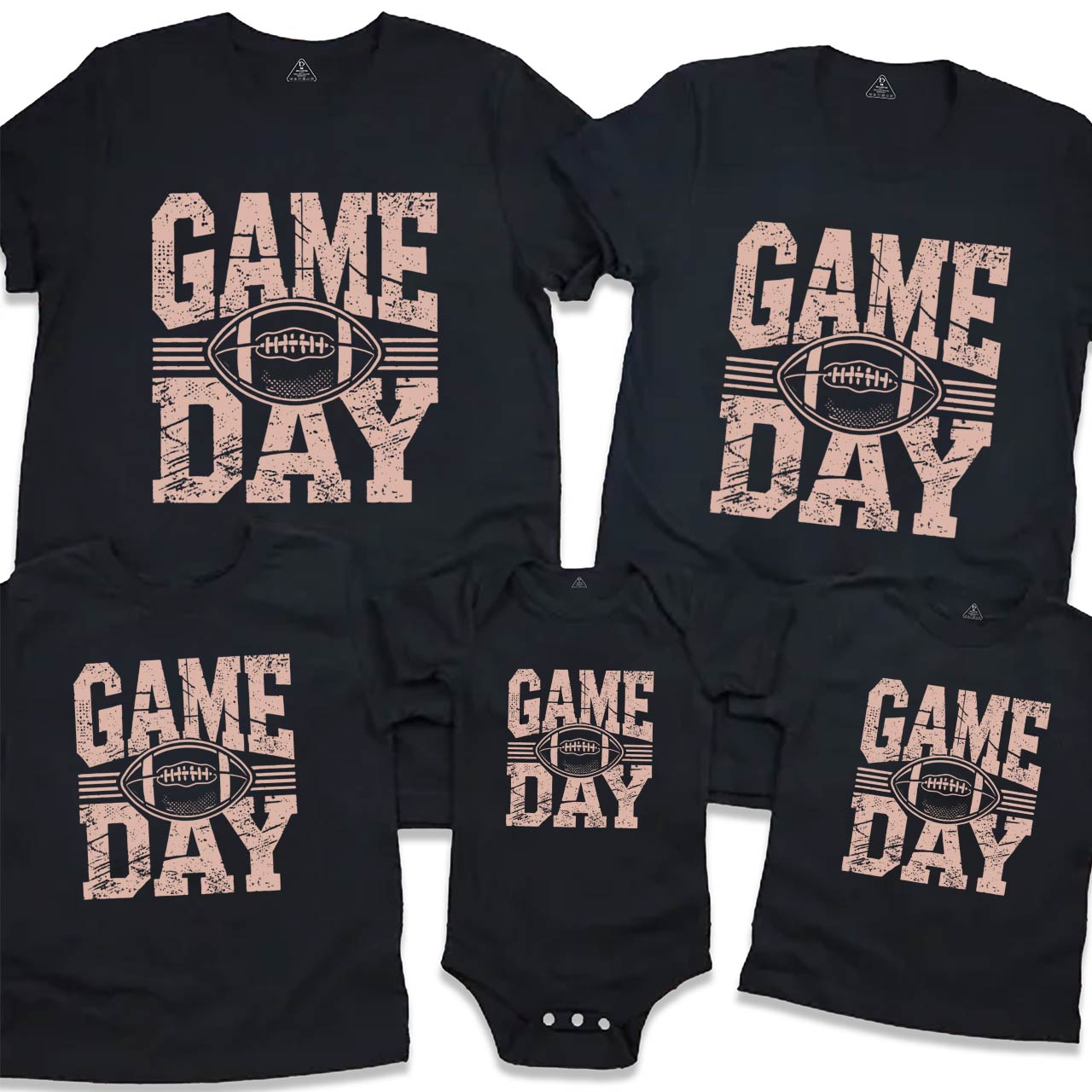 Game Day Football Family Matching Tees Beepumpkin