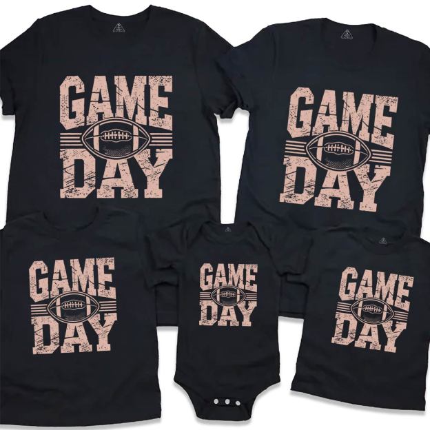 Game Day Football Family Matching Tees Beepumpkin