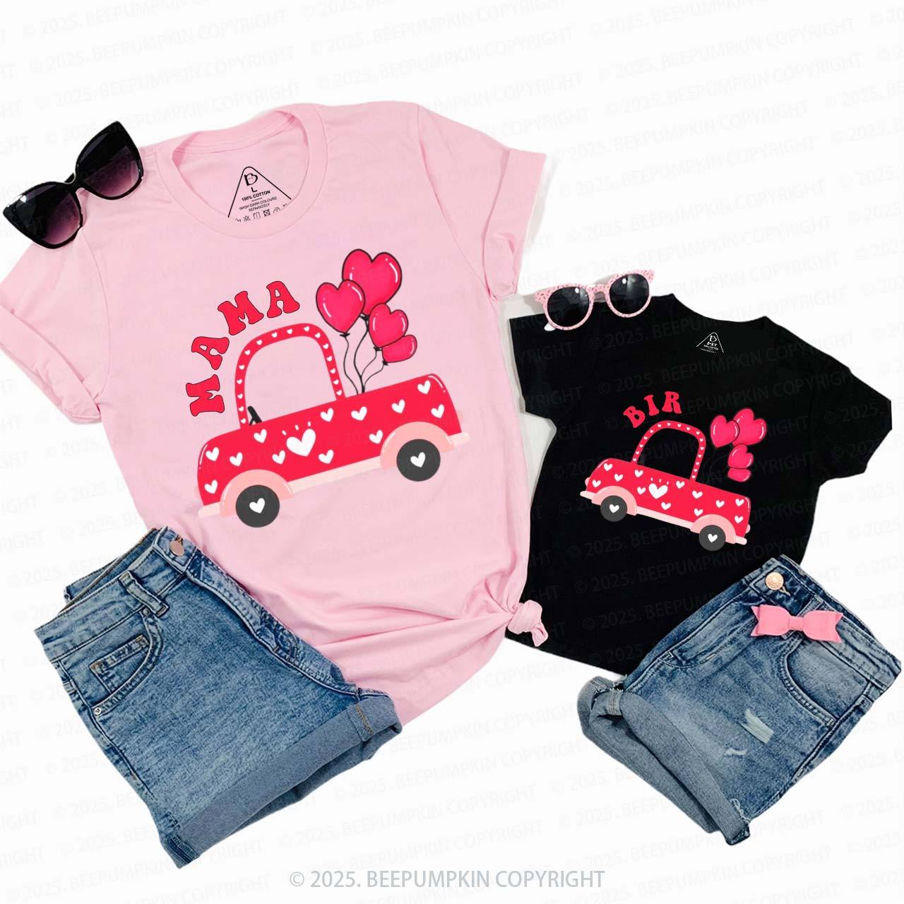 Personalized Love Ride Valentine's Day Family Shirt