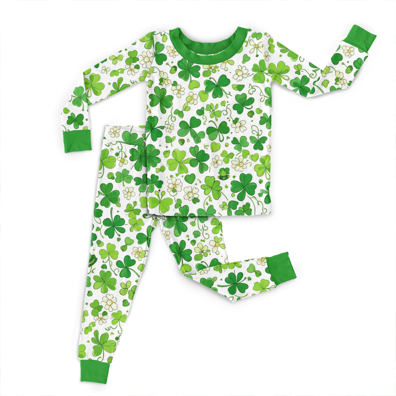 Clover Whisper Two-Piece Pajama Set For Kids