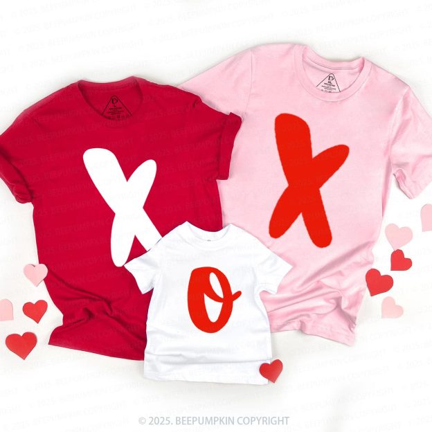Personalized XO Love Family Shirt