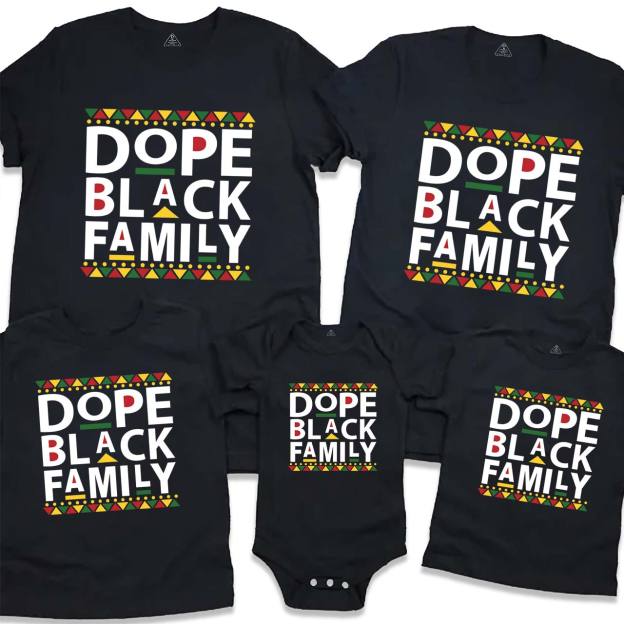 Dope Black Family Matching Tees Beepumpkin