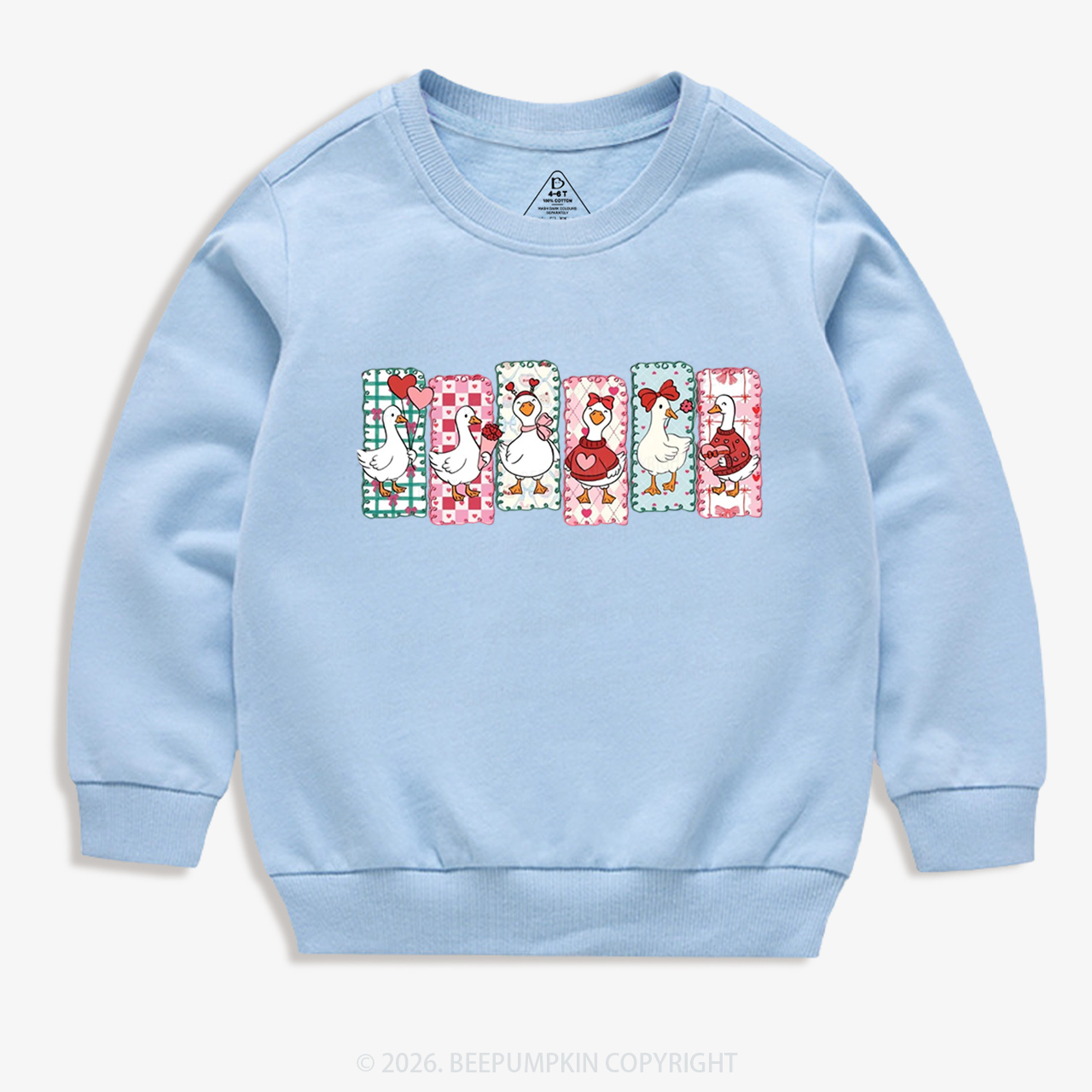 Just a Love Goose Valentine's Day Kid's Sweatshirt