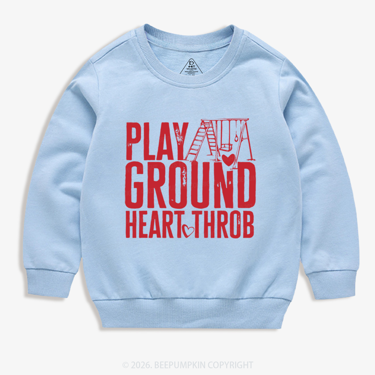 Playground Heartthrob Valentine's Day Kid's Sweatshirt