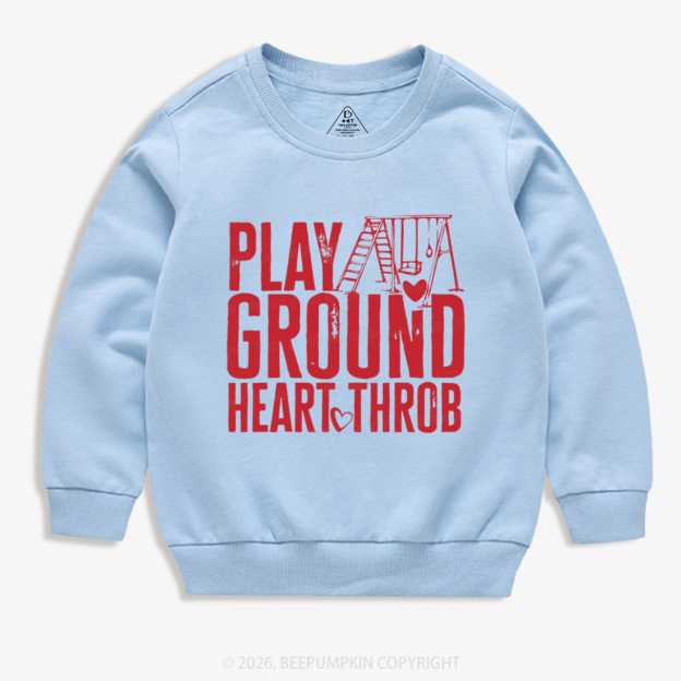 Playground Heartthrob Valentine's Day Kid's Sweatshirt