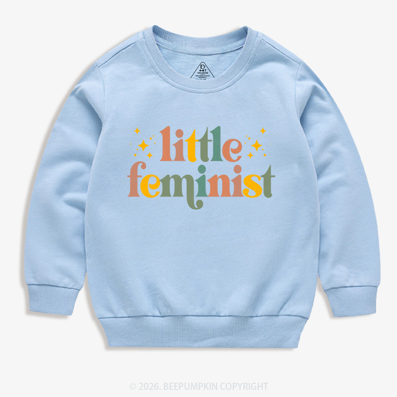  Vintage Little Feminist Kid's Sweatshirt