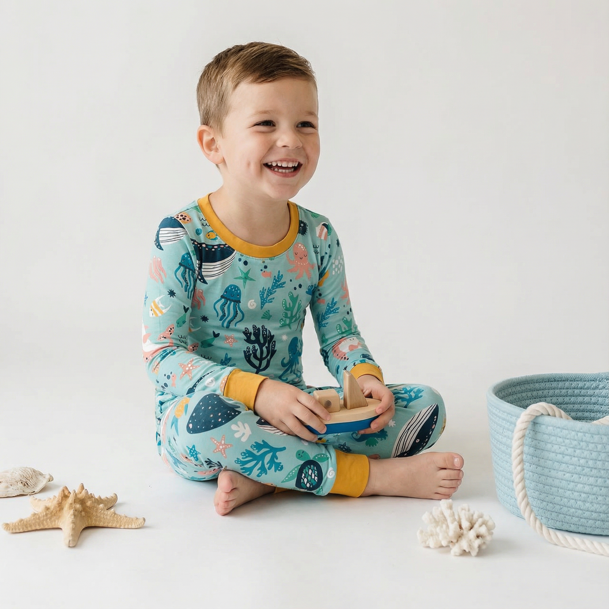 Under The Sea Dreams Two-Piece Pajama Set For Kids