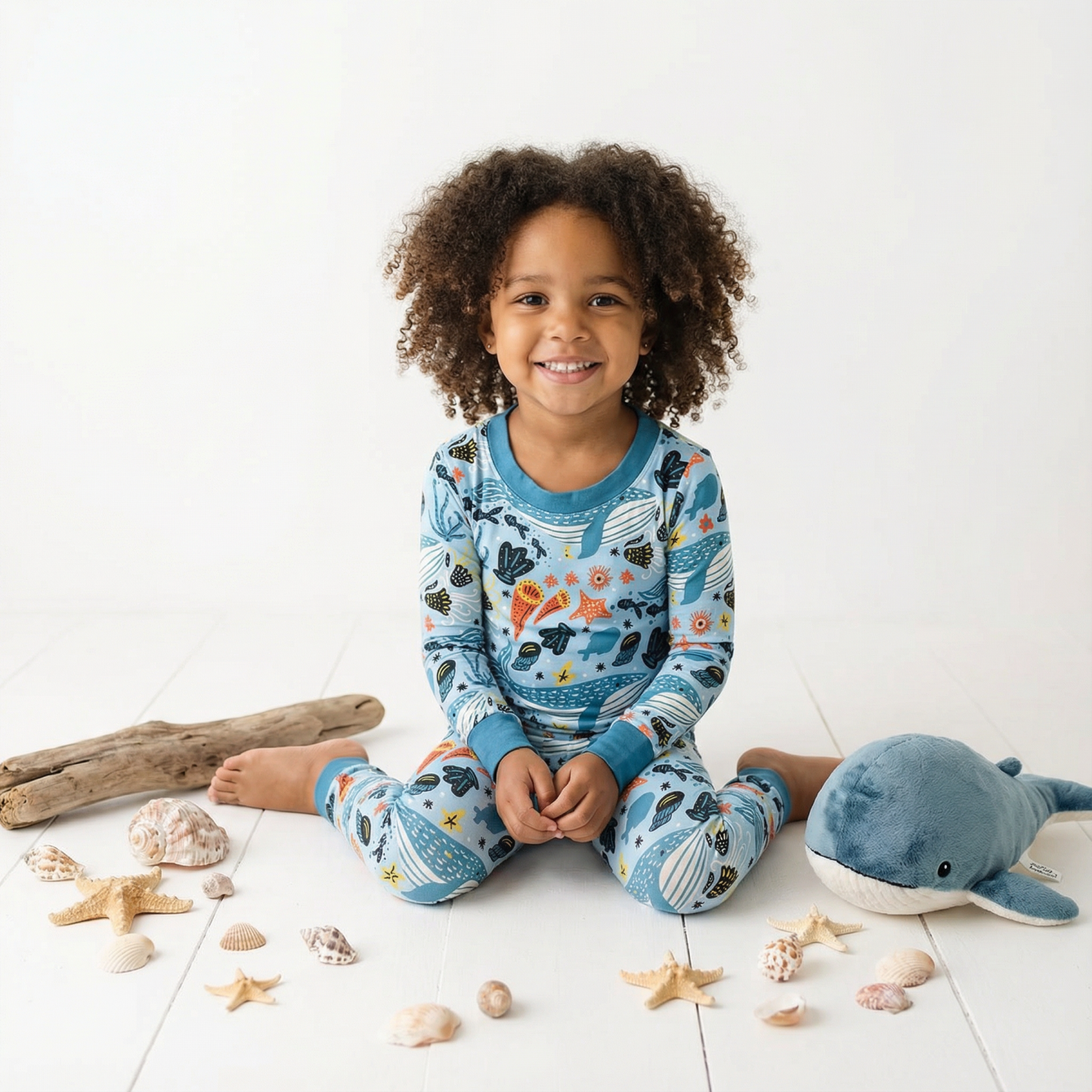 Coral Reef Dreams Two-Piece Pajama Set For Kids