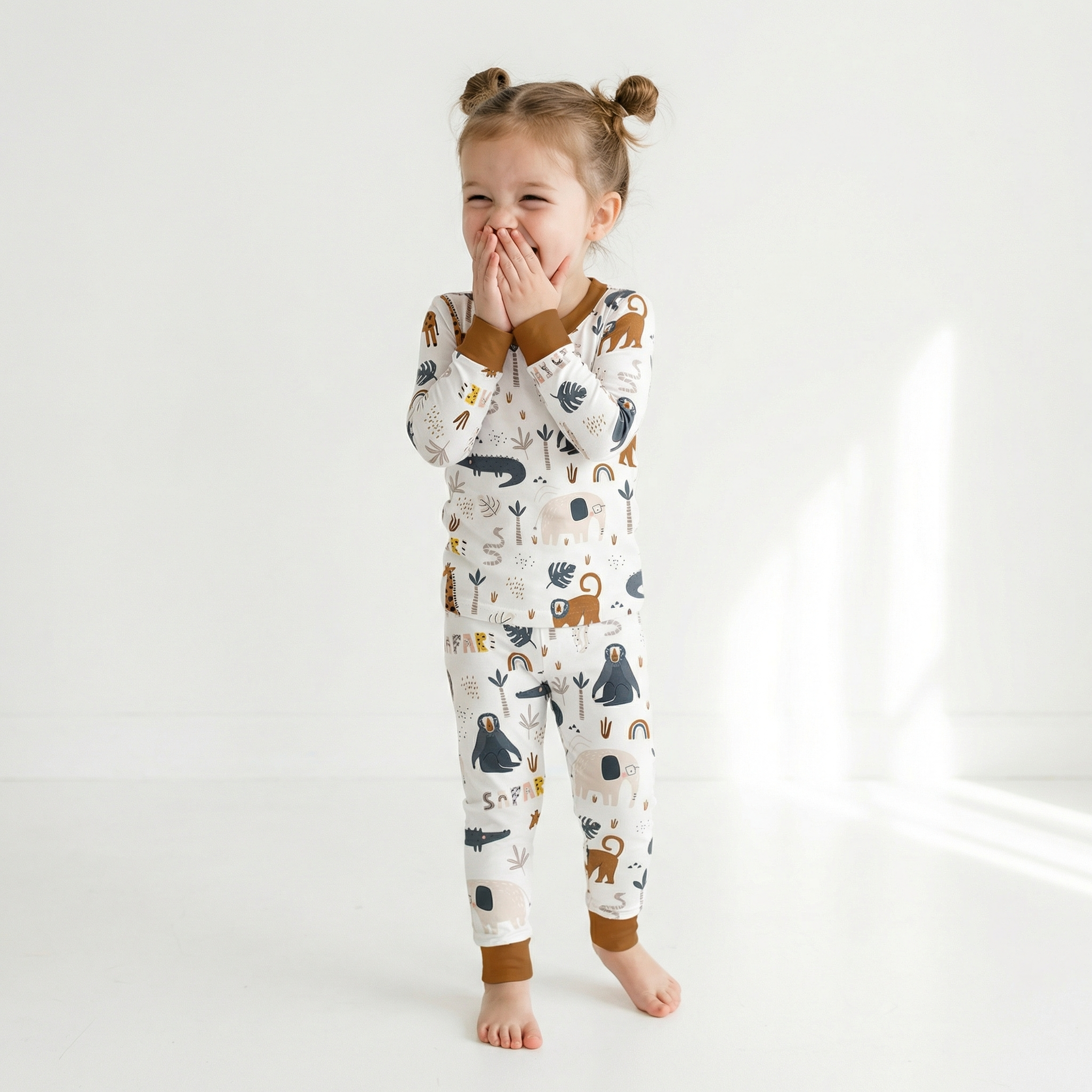 Safari Dreams Two-Piece Pajama Set For Kids