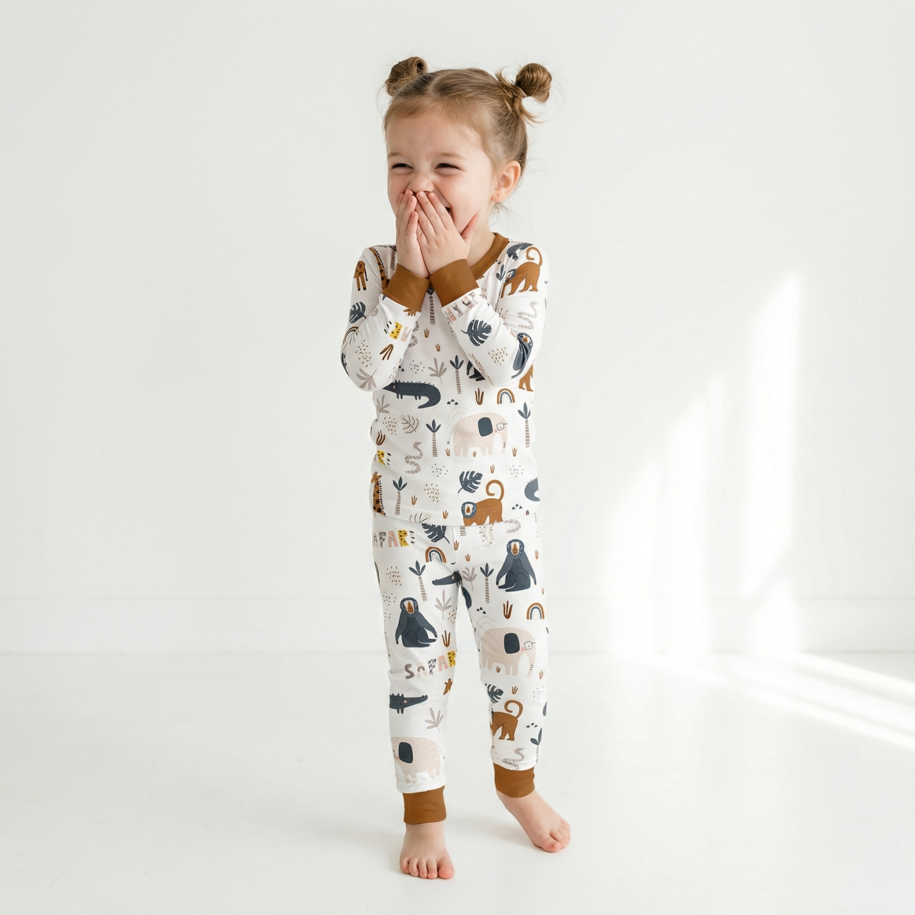 Safari Dreams Two-Piece Pajama Set For Kids