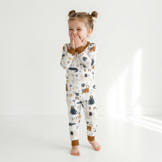 Safari Dreams Two-Piece Pajama Set For Kids