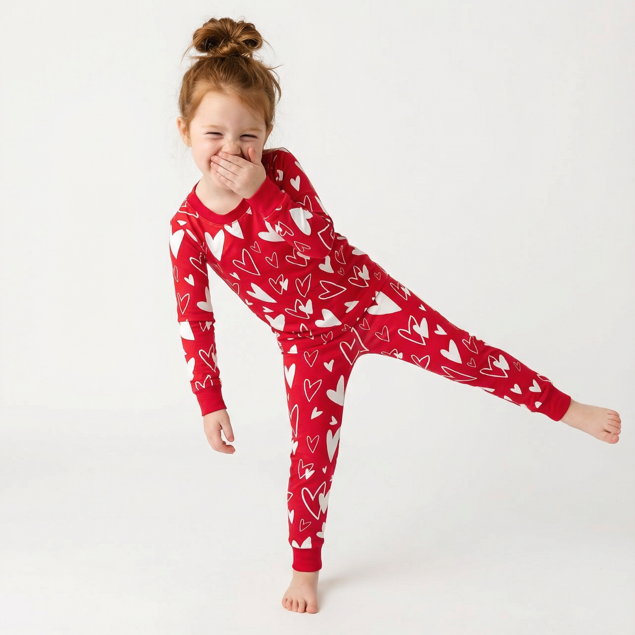 Sweetheart Dreams MiniLove Two-Piece Pajama Set For Kids