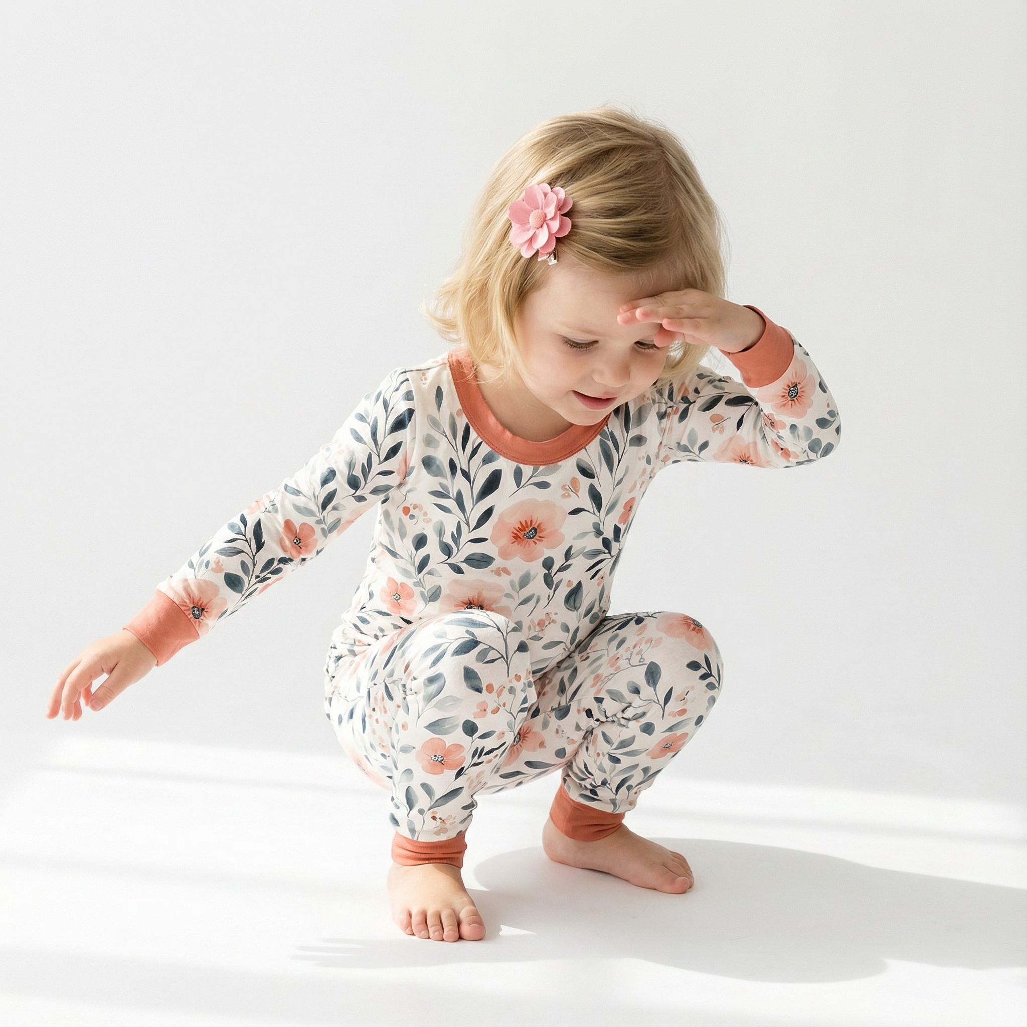 Blossom Breeze Two-Piece Pajama Set For Kids