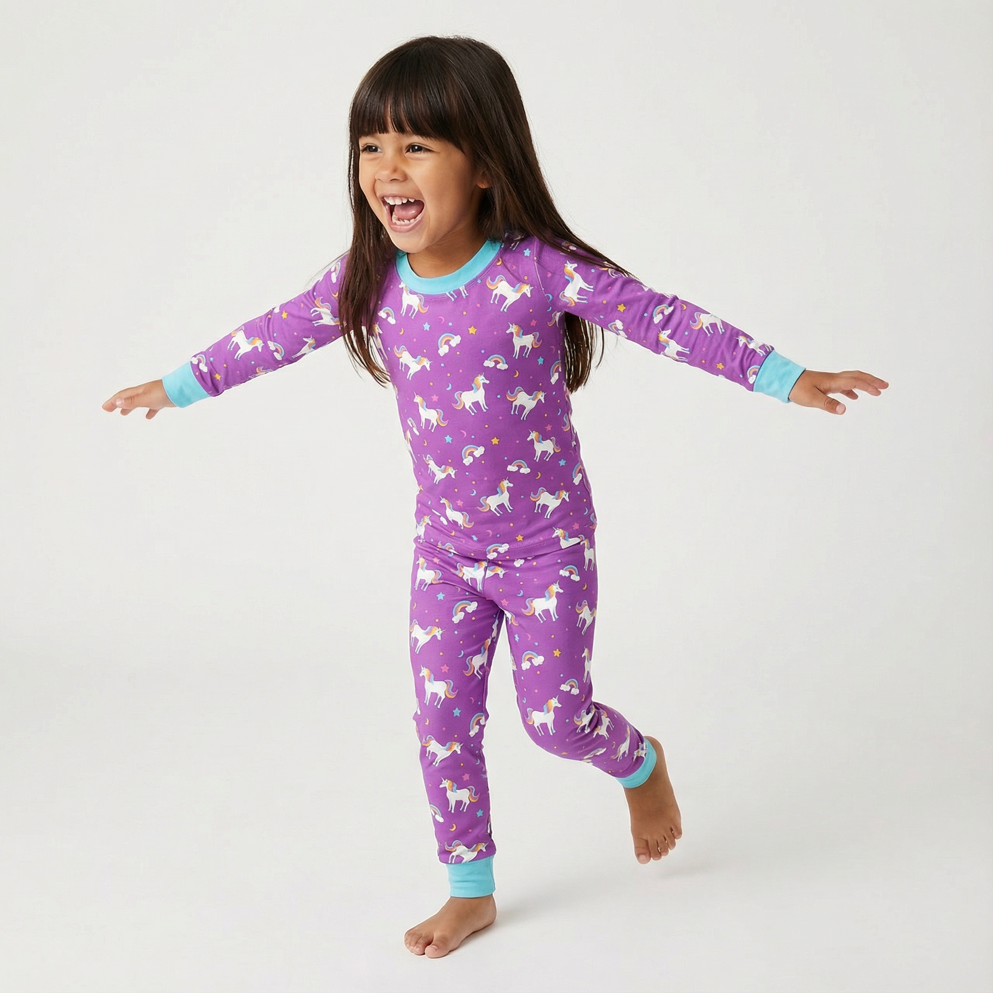 Unicorn Dreamland Two-Piece Pajama Set For Kids
