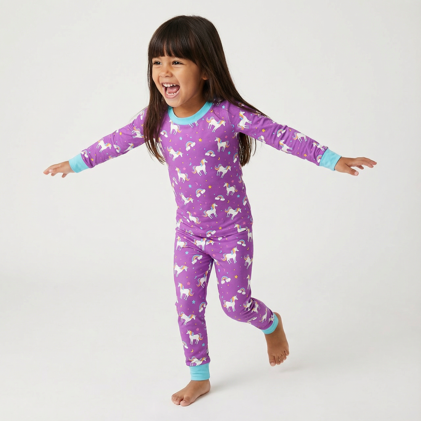 Unicorn Dreamland Two-Piece Pajama Set For Kids