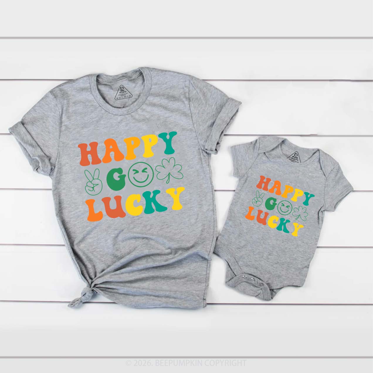 Happy Lucky St. Patrick's Day Family Matching T-Shirts