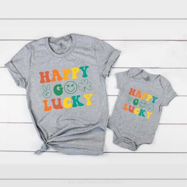 Happy Lucky St. Patrick's Day Family Matching T-Shirts