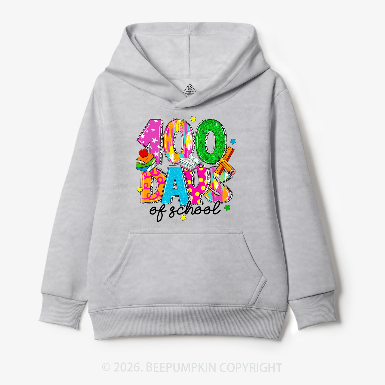 Bright & Fun 100 Days of School Toddler&Kid's Hoodies