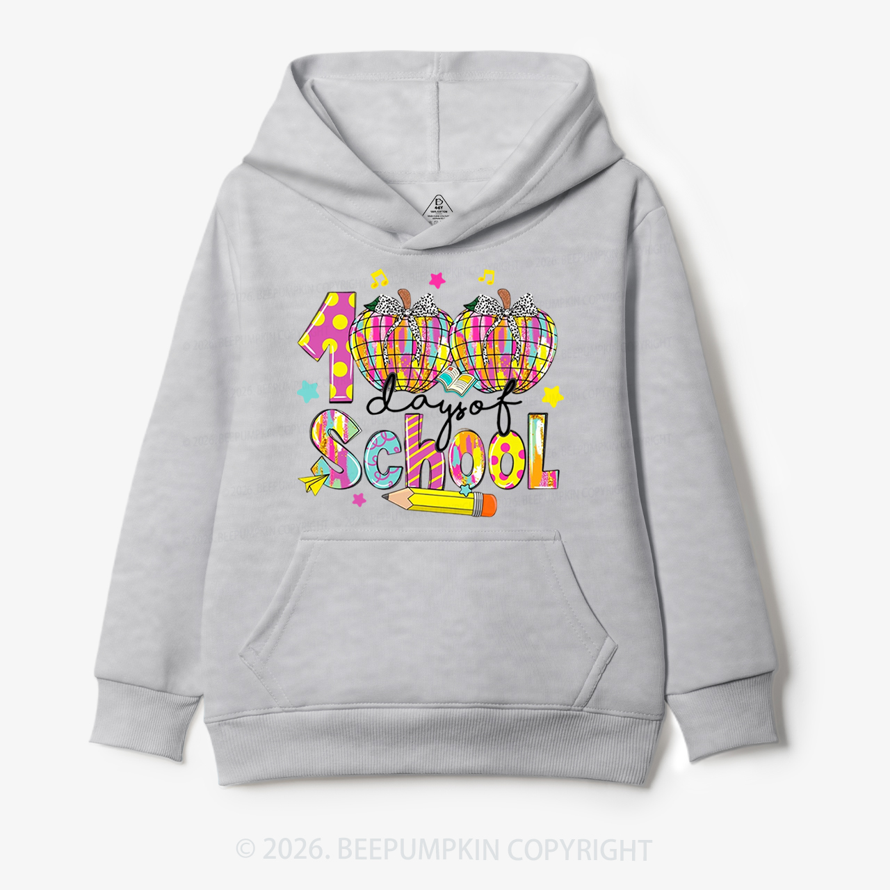 Bow & Plaid 100 Days of School Toddler&Kid's Hoodies