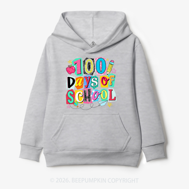 Color Pop 100 Days of School Toddler&Kid's Hoodies