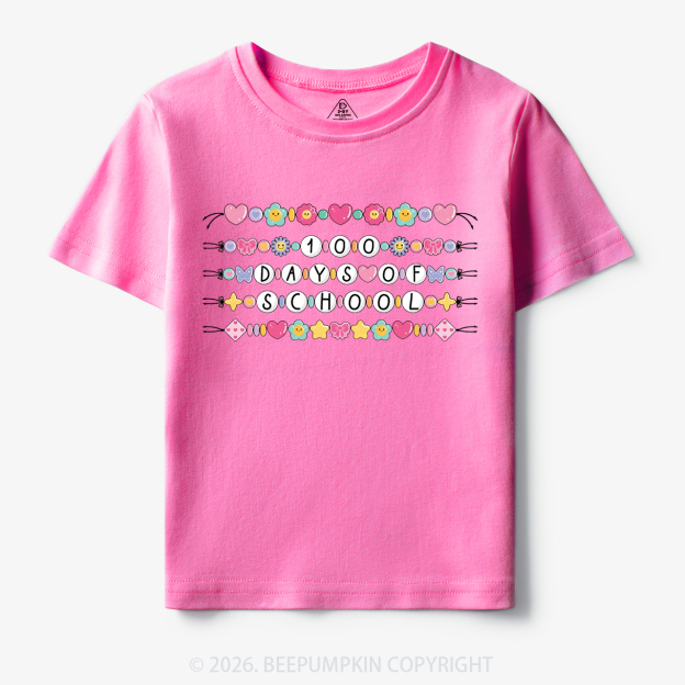 100 Days of School Beaded Bracelet Toddler&Kid's Tees